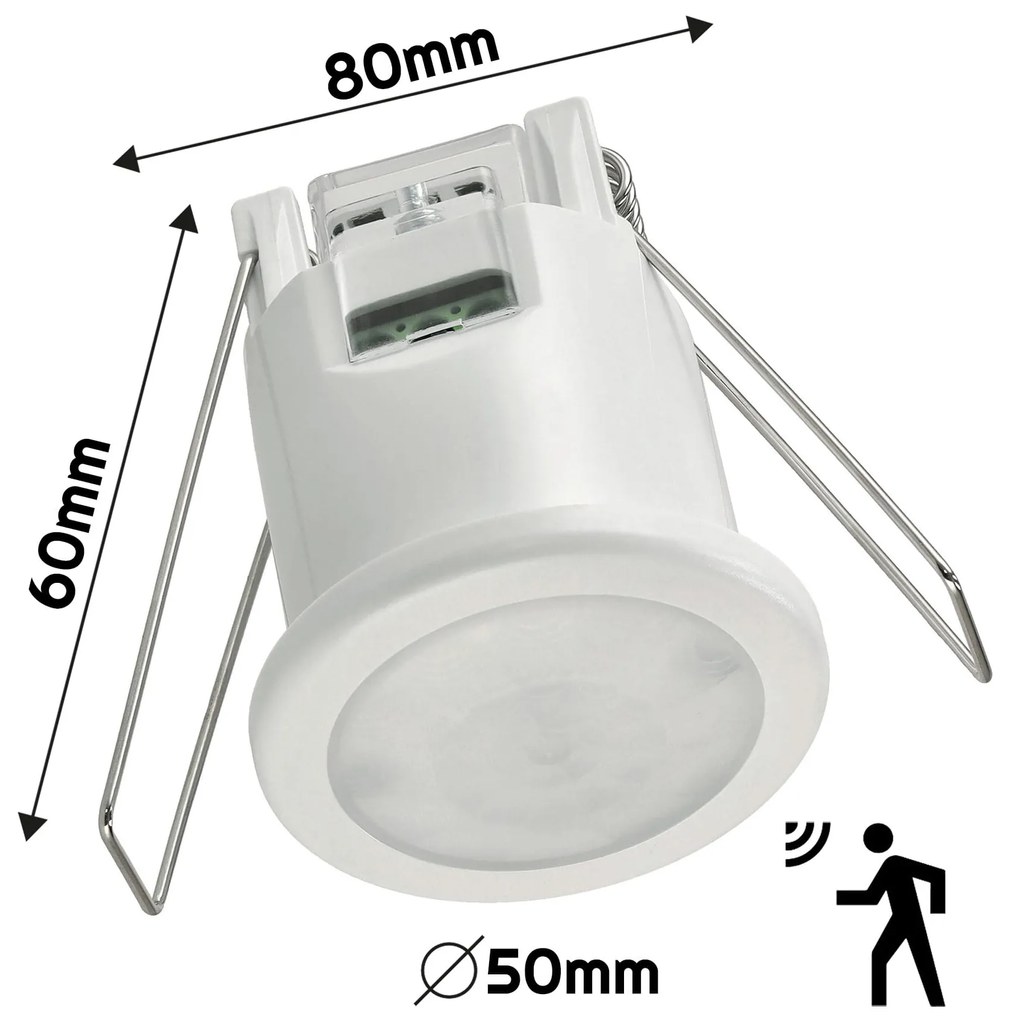 ECOLIGHT Pohybový a súmrakový senzor IP20 zapustený 400W 360°