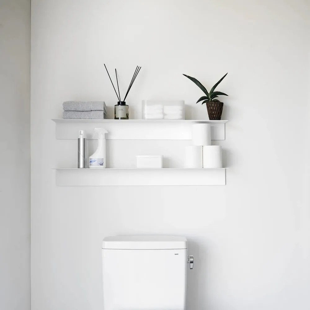 Biela kovová polica 90 cm – YAMAZAKI