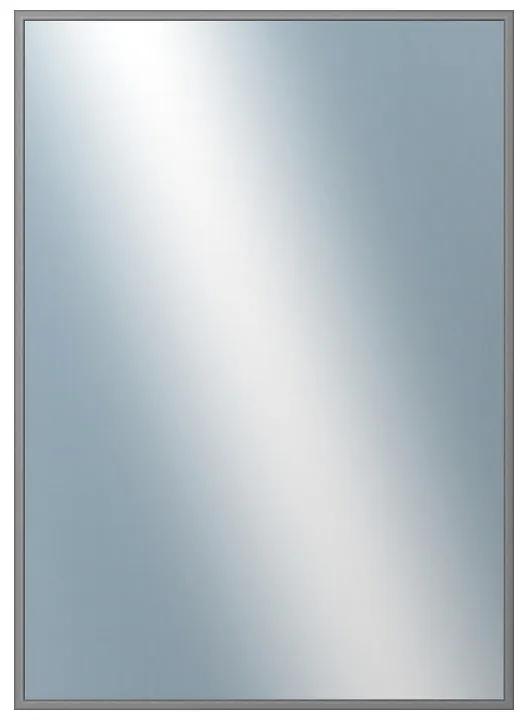 DANTIK - Zrkadlo v rámu, rozmer s rámom 50x70 cm z lišty Hliník platina (7269019)