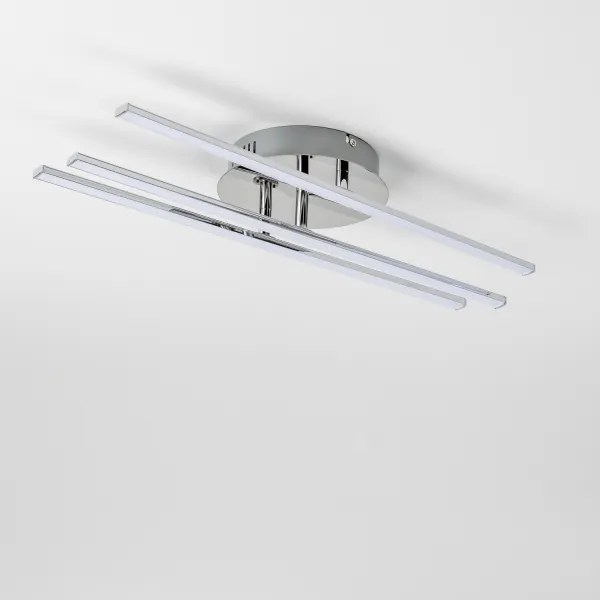 LED Stropné svietidlo 3xLED/3W/230V lesklý chróm