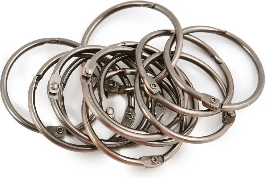 Krúžky k sprchovému závesu v súprave 12 ks v medenej farbe Ringo Small – Spirella