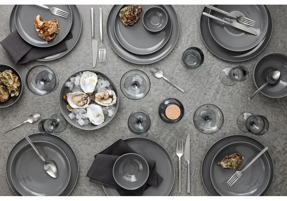 Čierny ľanový obrúsok Blomus, 42 x 42 cm