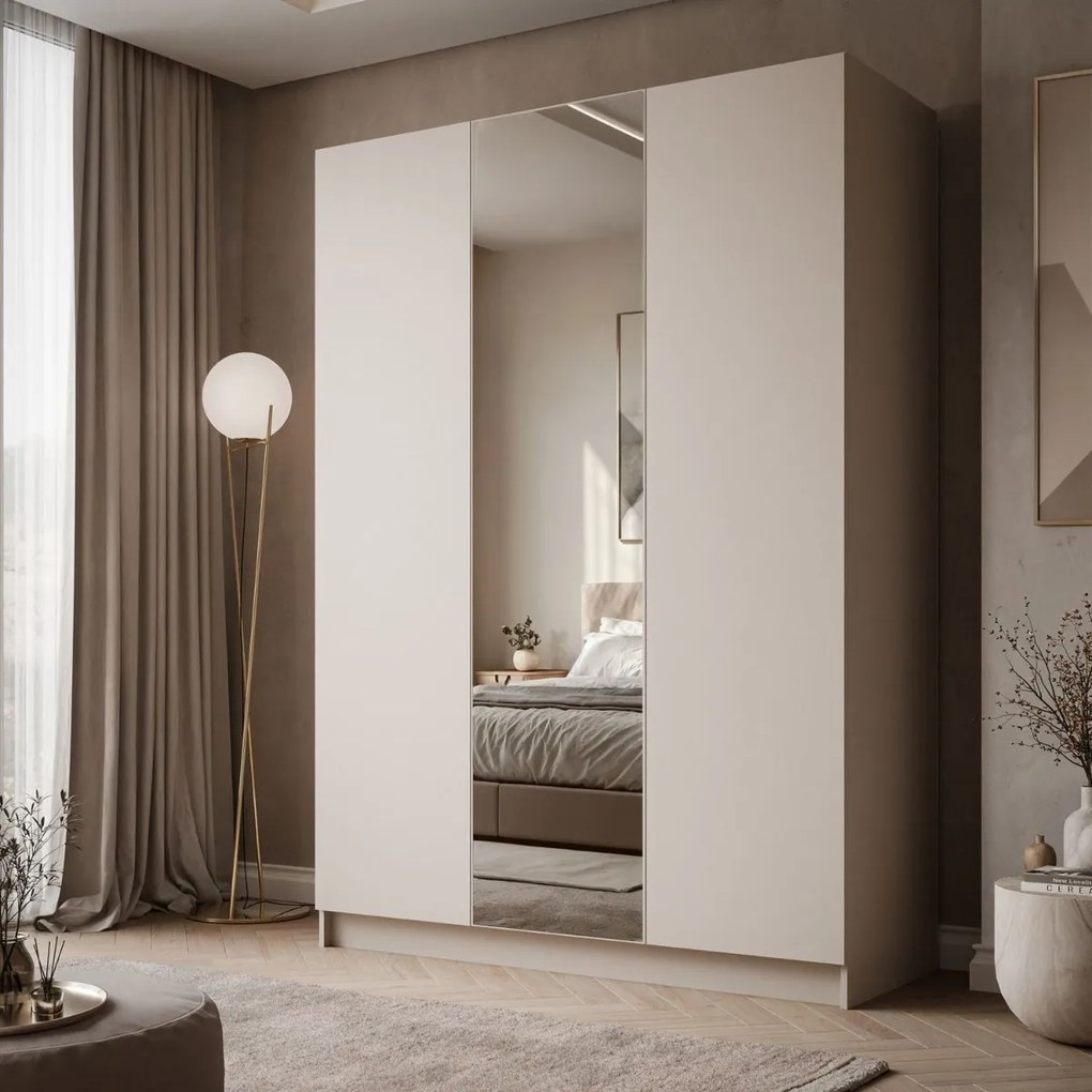 ŠATNÍKOVÁ SKRIŇA BLANCA 3D KAŠMÍR ZRKADLO 150 cm