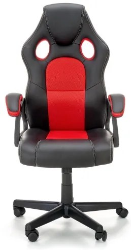 Kancelárska stolička KENU čierna/červená