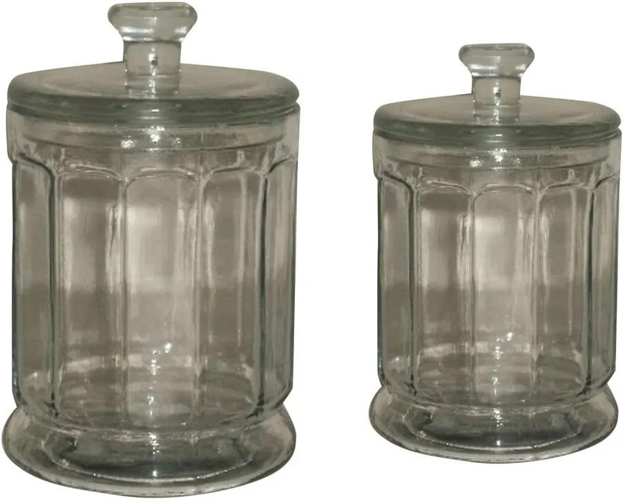 Sada 2 sklenených dóz Antic Line Jar