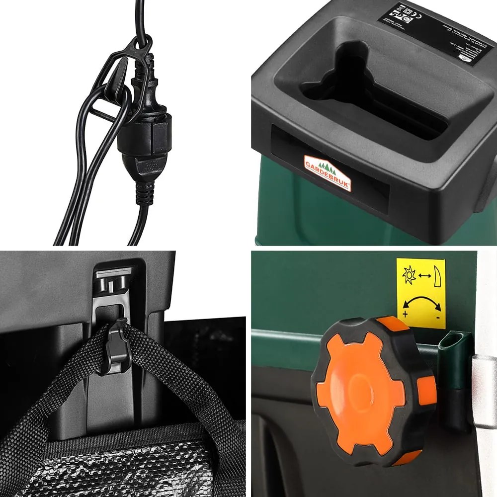 InternetovaZahrada Elektrický záhradný drvič 2800 W