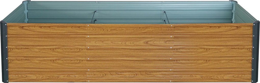 Vyvýšený záhradný záhon BestBerg VZ-1250RW / 1250 l / 240 × 90 × 58 cm / dekor dreva