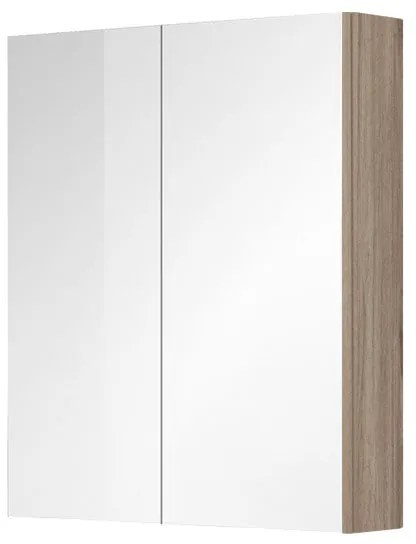 Mereo Mereo, Kúpeľňová galérka 60 cm, zrkadlová skrinka, 2x dvere, MER-CN716GD