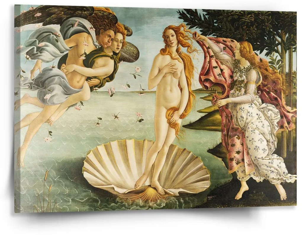 Sablio Obraz Zrodenie Venuše - Sandro Botticelli - 150x110 cm