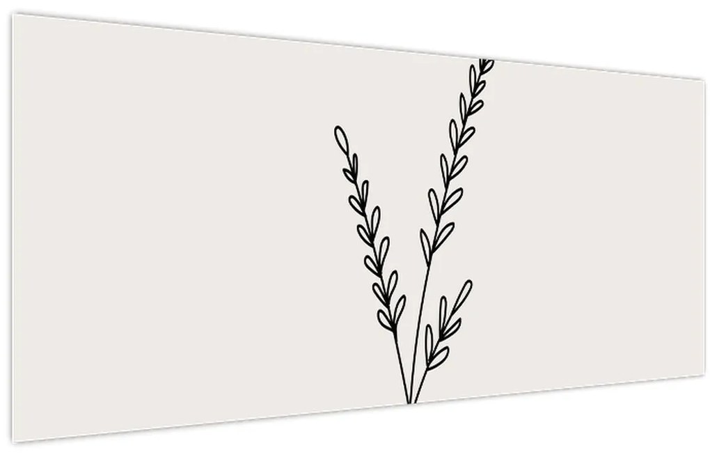 Obraz - Lúčny kvet N⁰2 (120x50 cm)