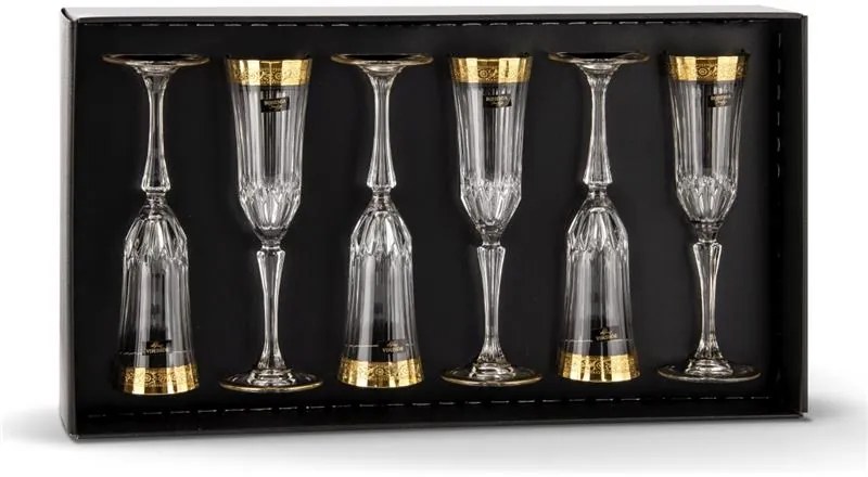 BOHEMIA PRESTIGE MIRADOR POHÁR NA ŠAMPANSKÉ 180ML SADA 6 KS