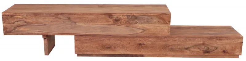 TV stolík 260x40x40 indický masív palisander Only stain