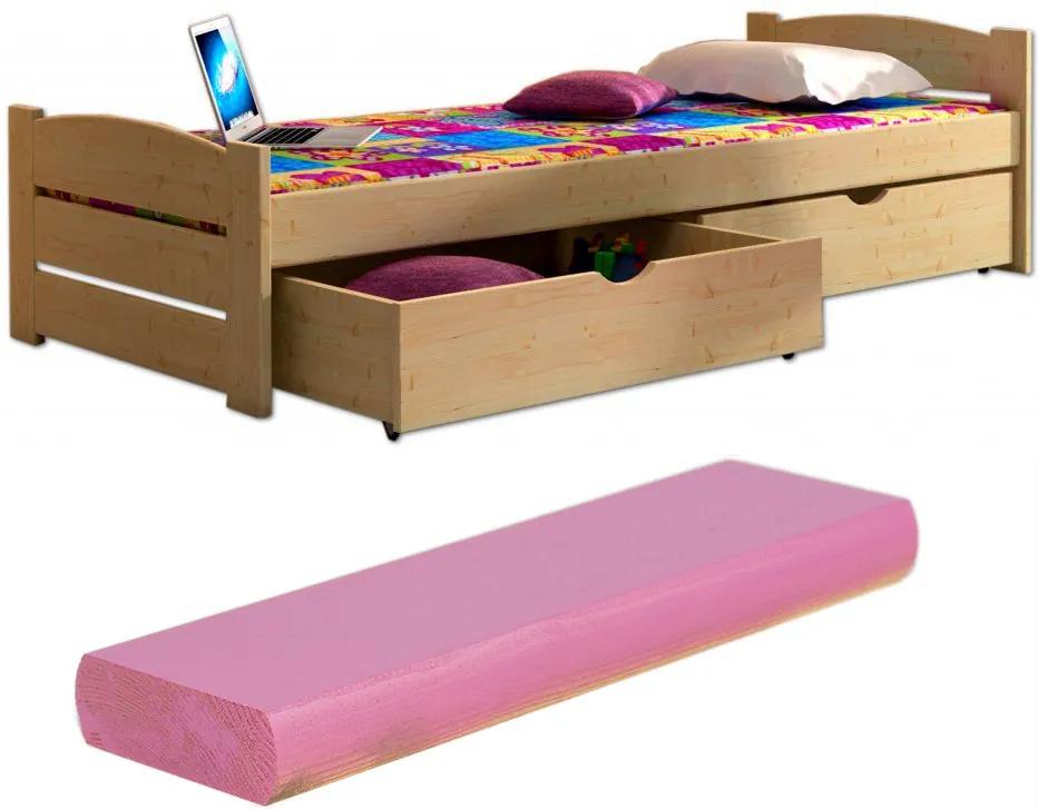 FA Oľga 9 200x90 detská posteľ Farba: Ružová (+44 Eur), Variant bariéra: Bez bariéry, Variant rošt: Bez roštu (-3 Eur)