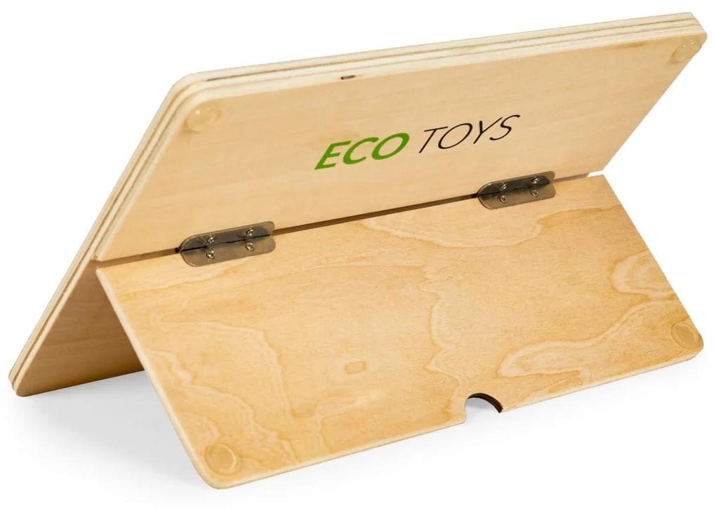 Dřevěný vzdělávací tablet a magnetická tabule ECOTOYS