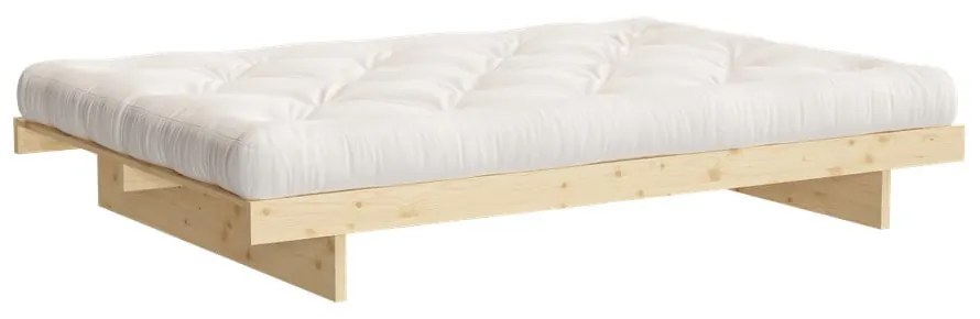 Jednolôžková posteľ z borovicového dreva s roštom 120x200 cm v prírodnej farbe Kanso – Karup Design
