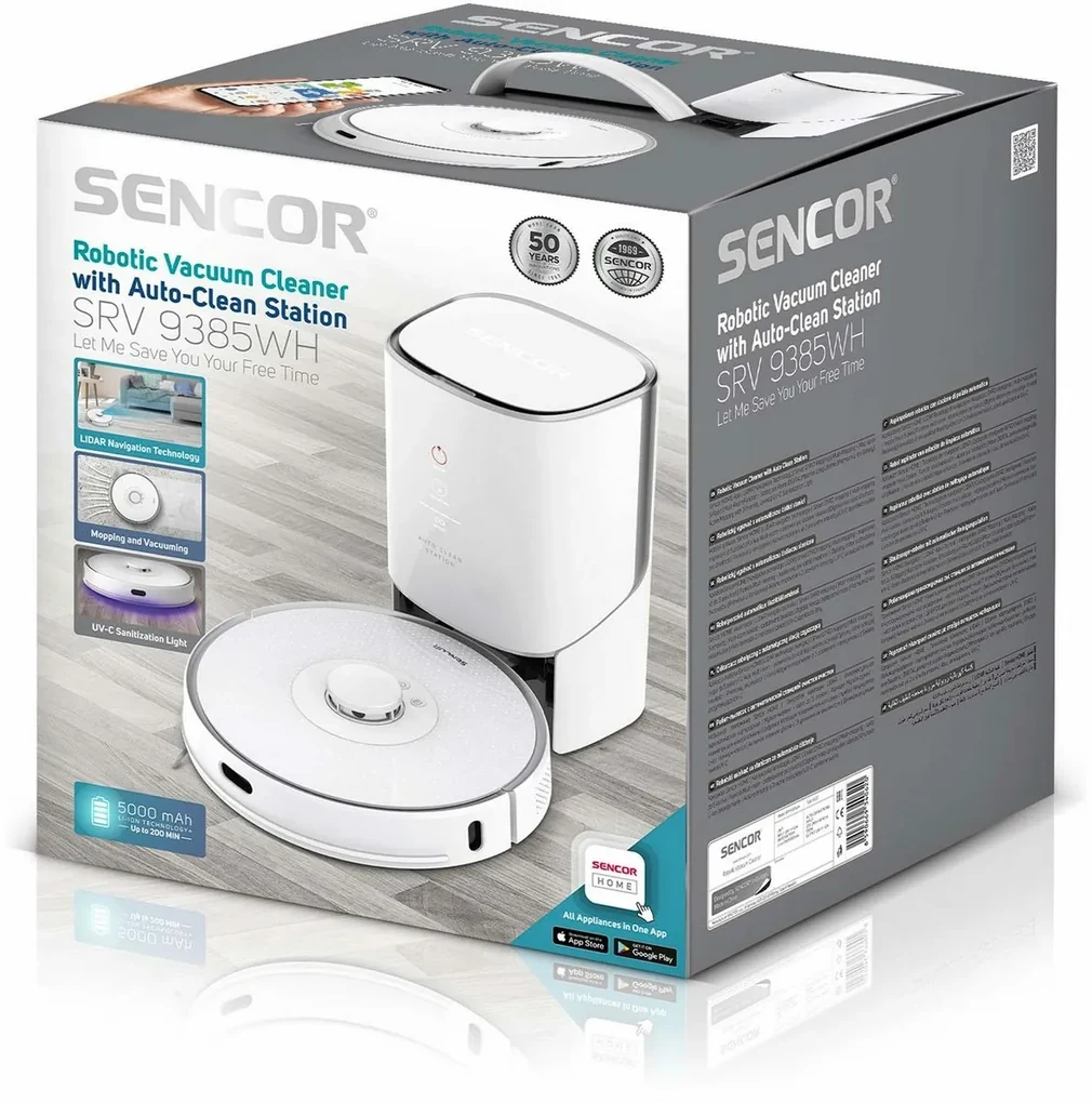 Sencor SRV 9385WH robotický vysávač