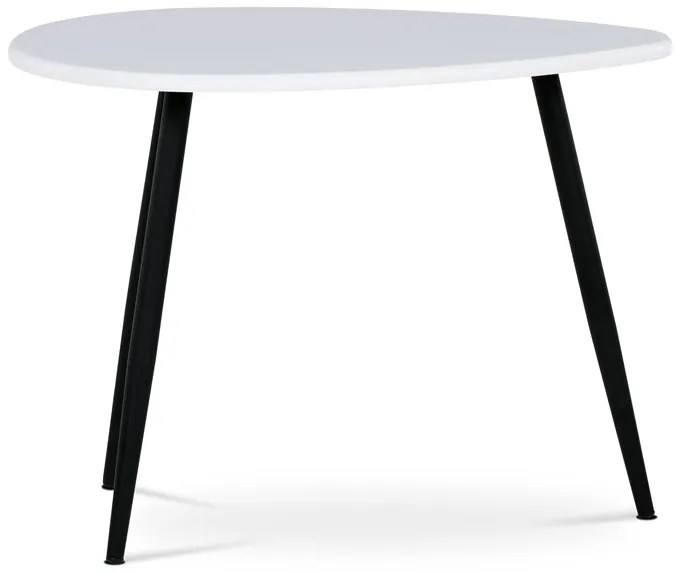 Autronic BONTEC Odkladací stolík 60x40cm, mdf, dub, AF-3011 OAK Farba: Biela