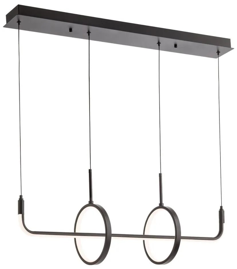 Redo 01-2705 - LED luster na lanku OLIMP LED/40W/230V 3000/4000/6500K čierna