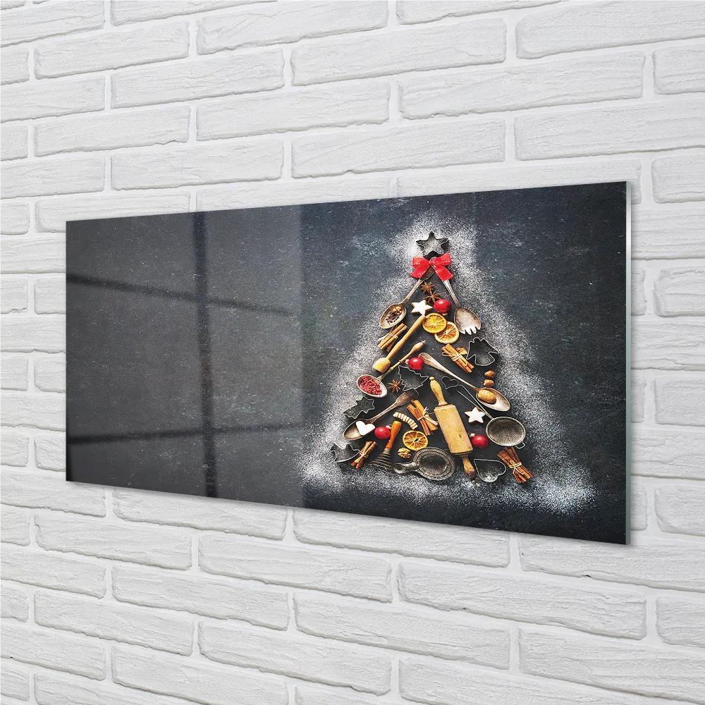 Nástenný panel  vianočné ozdoby 120x60 cm
