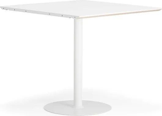 Bartový stôl METRIC, rozširujúci diel, 1000x1000x900 mm, biela