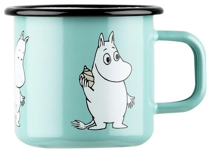 Hrnček Moomin 0,37l, smalt /mätový