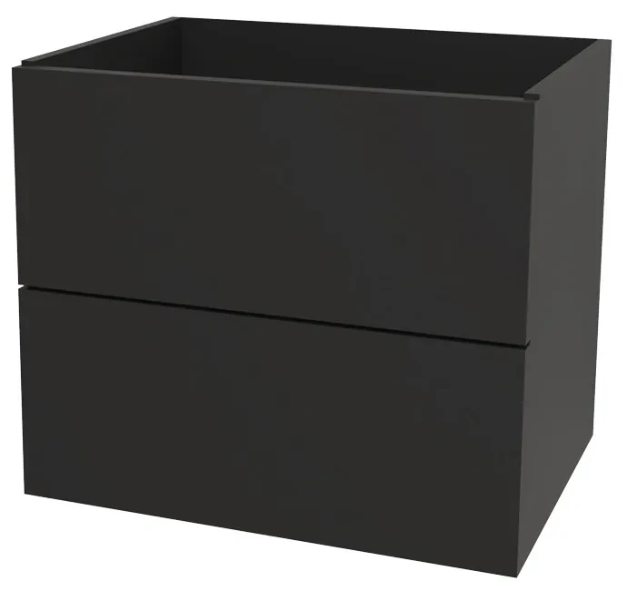 Mereo, Mereo Ponte, kúpeľňová skrinka 61 cm, Multidecor, Čierna Supermat, MER-CN290SCIPM