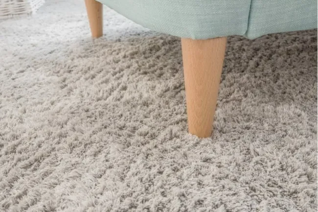 Koberec Micro fiber soft shaggy strieborný