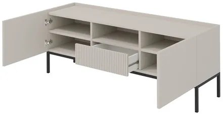 Moderná TV skrinka Zulek 180 2D1SZ, Farby: dub artisan / dub artisan + čierna