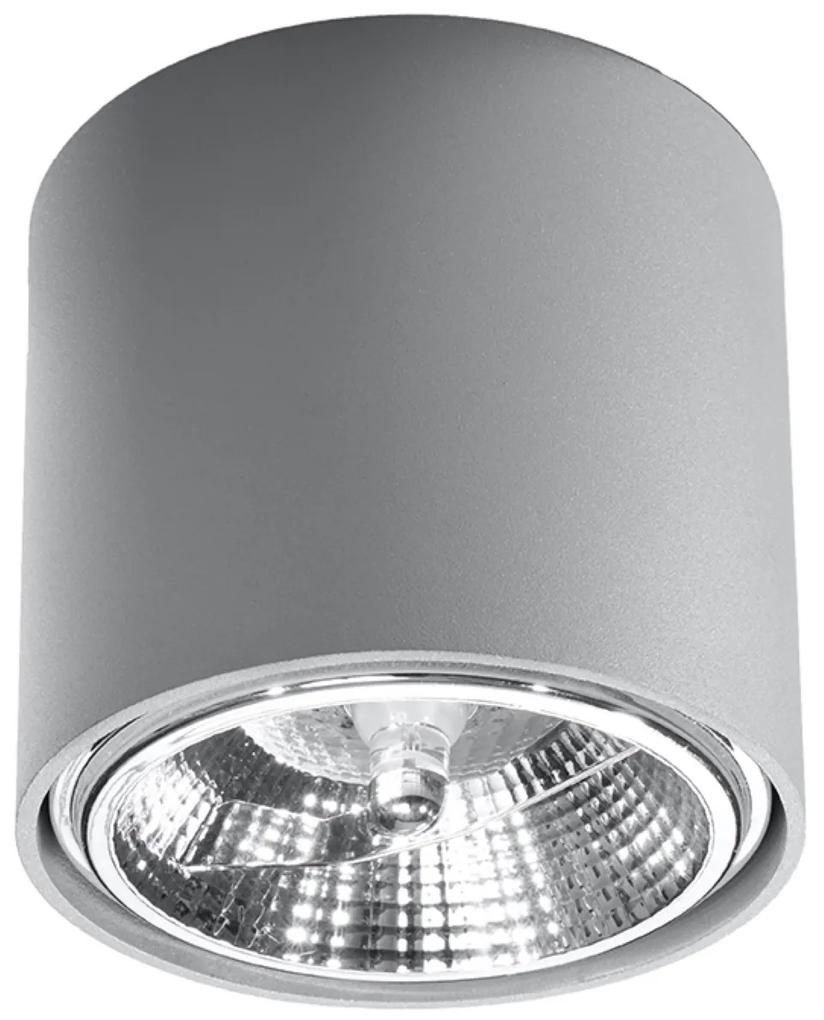 Sollux Lighting Stropné svietidlo TIUBE sivé
