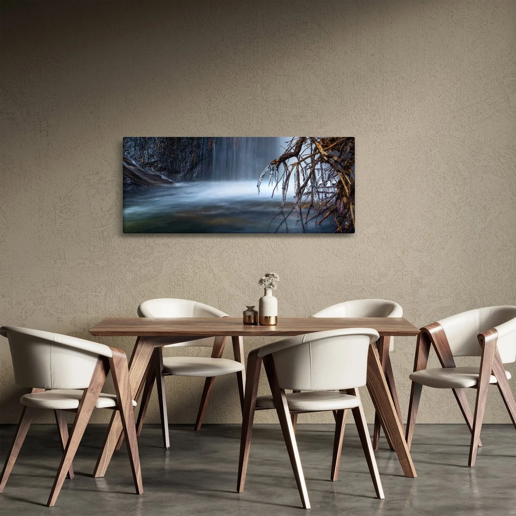 Obraz zimné lagúny (120x50 cm)
