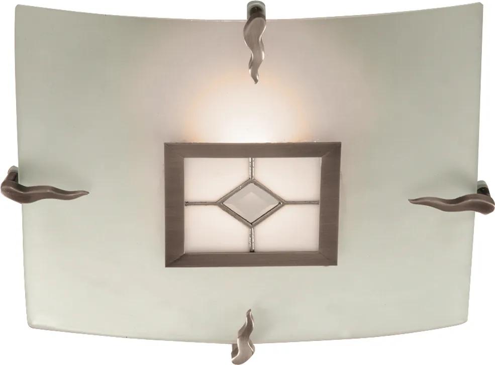 Searchlight 4207-30 FLUSH stropní 1xR7s sklo Tiffany antická mosaz