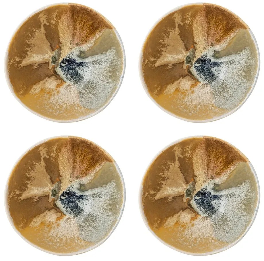 Krémové misky v súprave 4 ks z kameniny 525 ml Lacey – Bloomingville