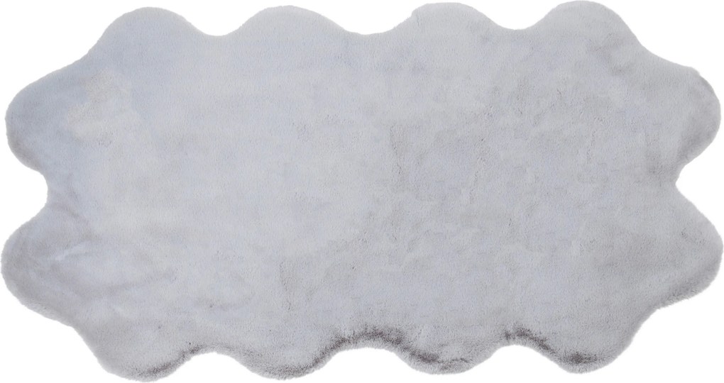 XXXLutz UMELÁ KOŽUŠINA, 90/160 cm, strieborná - Koberce - 003580043457