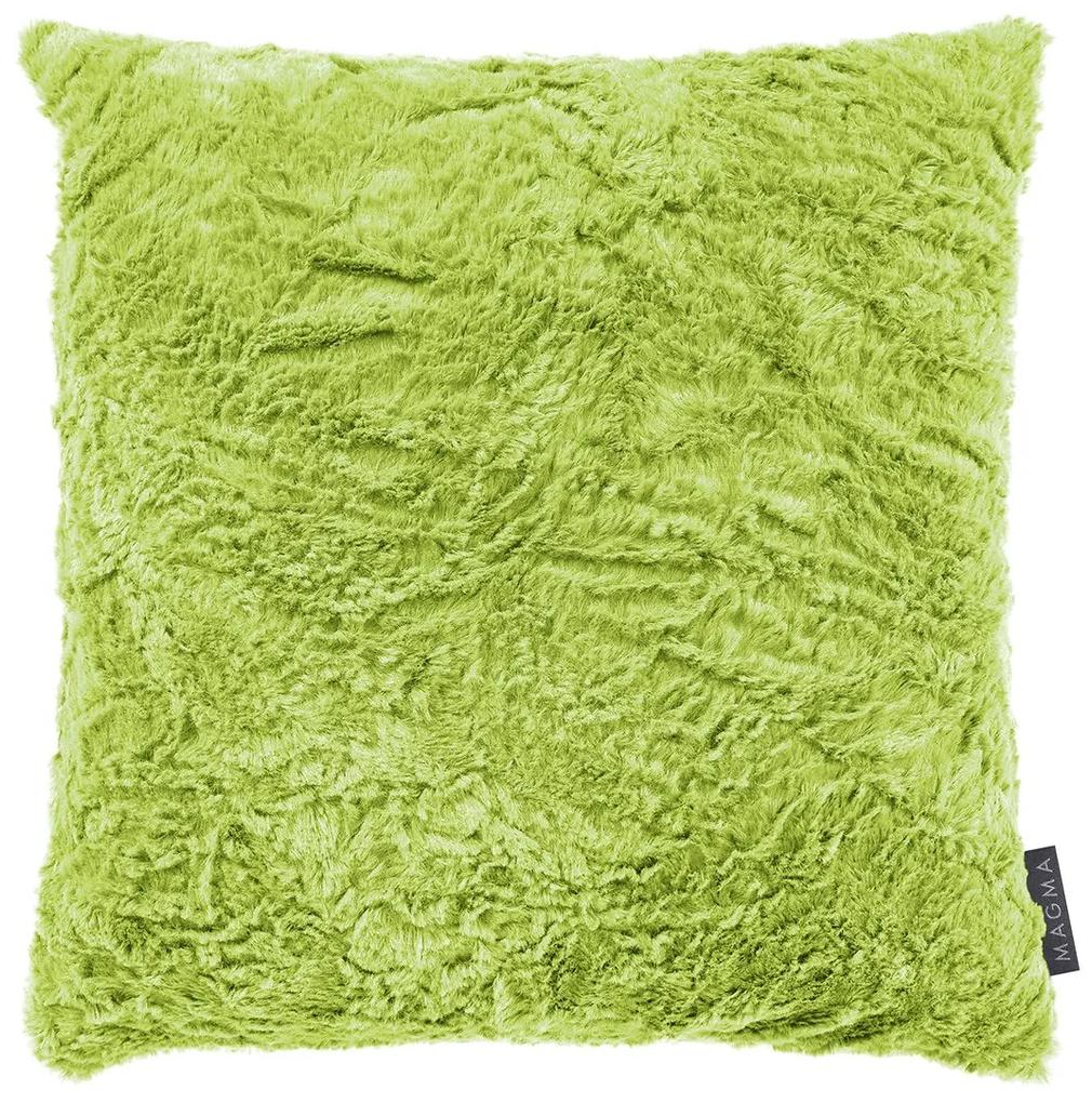 MAGMA Dekoračný vankúš Fluffy, 45 x 45 cm (zelená) (100200090)