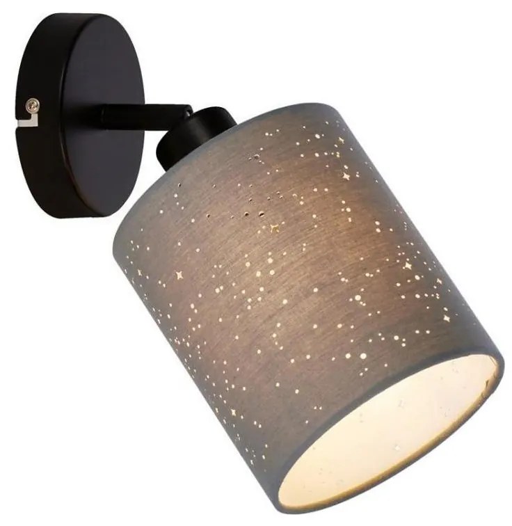 Briloner 2078-014 - Nástenné bodové svietidlo SPOTLIGHT 1xE27/25W/230V šedá/čierna