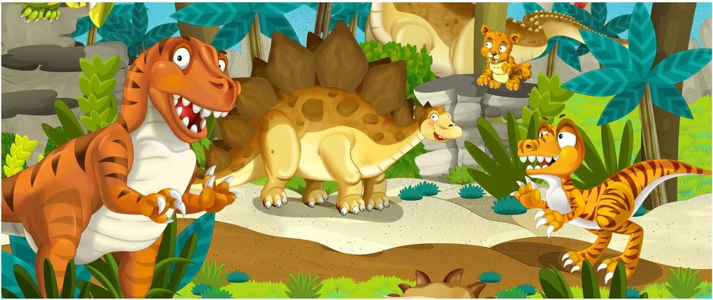 Obraz - Dinosauria (120x50 cm)