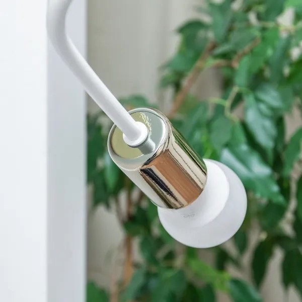 Nástenné svietidlo OXFORD 1xE27/15W/230V zlatá/biela