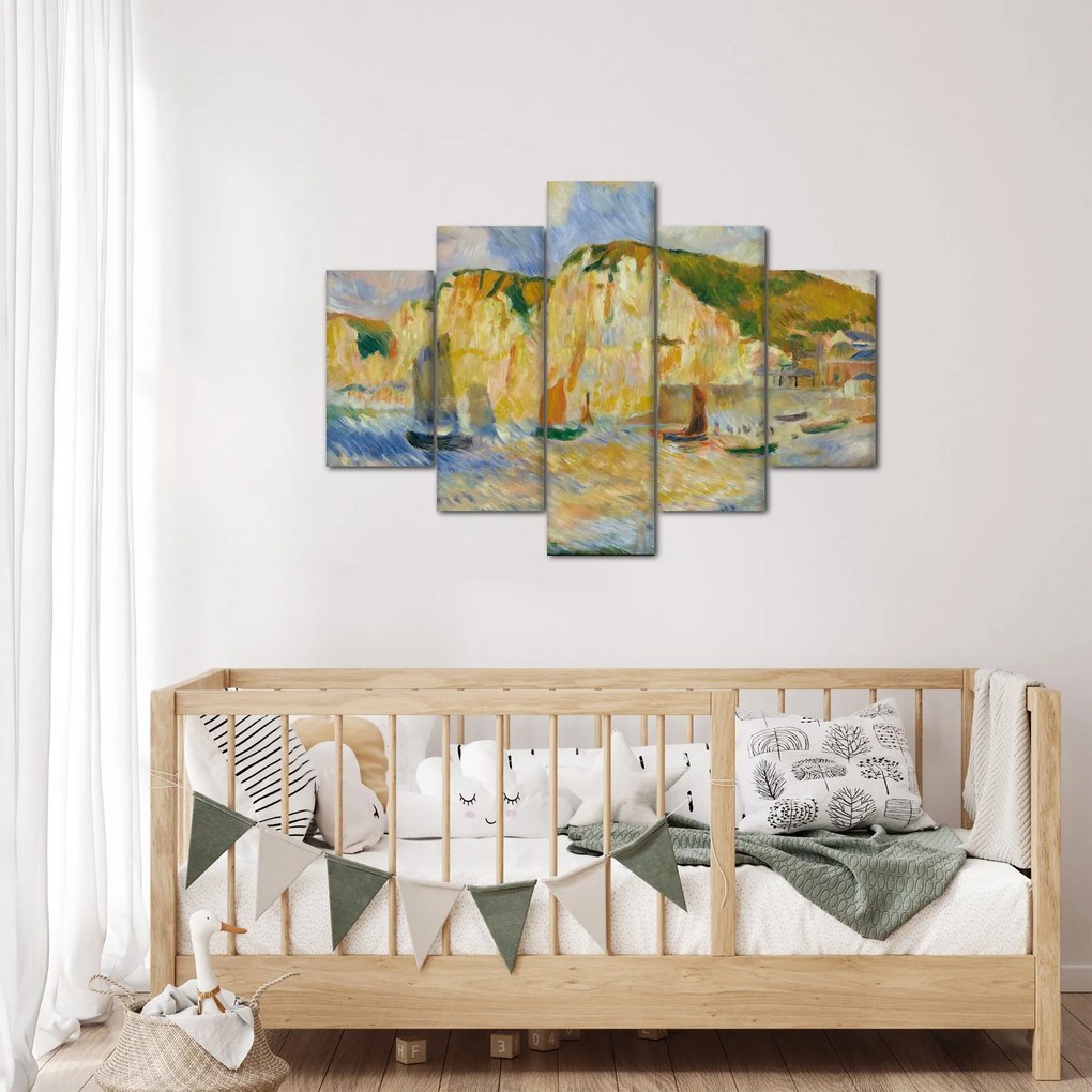 Obraz - Auguste Renoir, Sea and Cliffs, reprodukcia (150x105 cm)