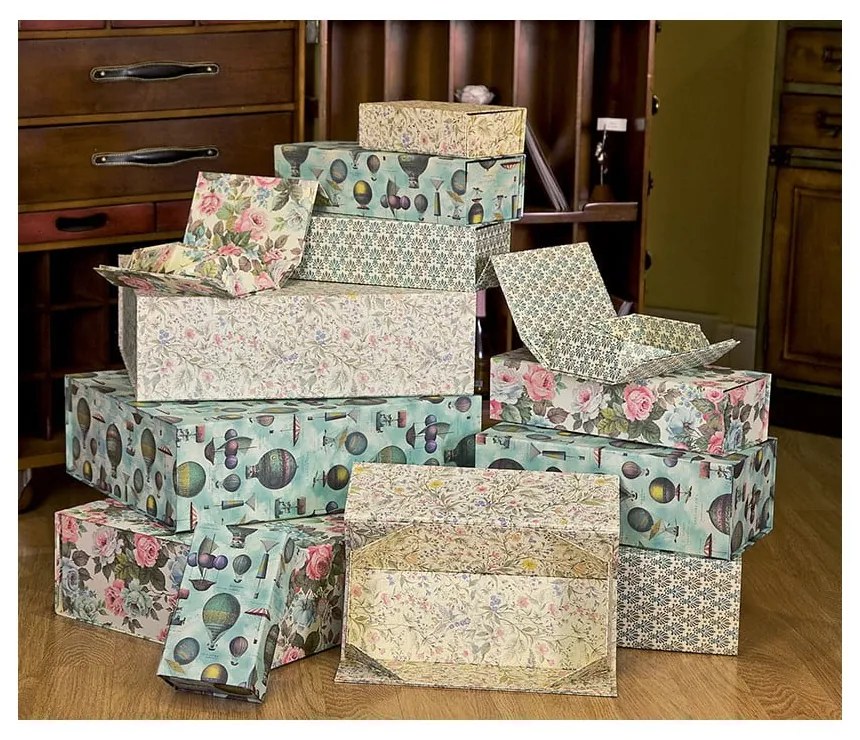 Darčekové škatule v súprave 3 ks Air Baloons – Kartos