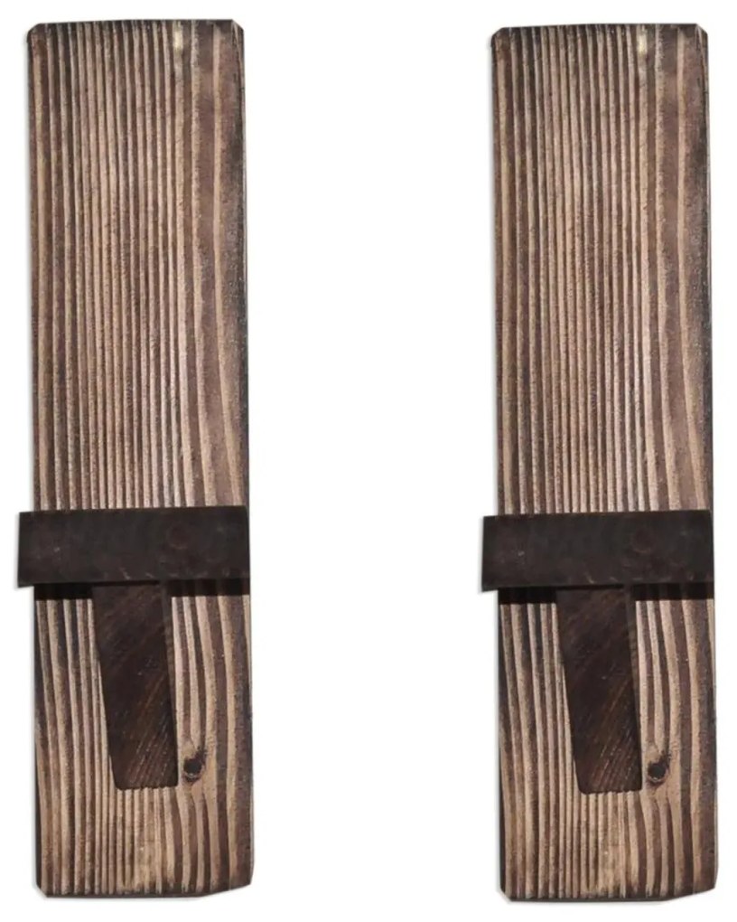 Nástenné poličky na sviečky Raf hnedé