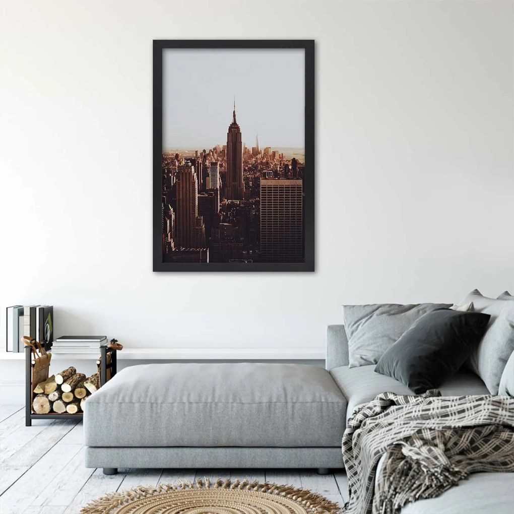 Gario Plagát Empire state building NYC Farba rámu: Bez rámu, Rozmery: 30 x 45 cm