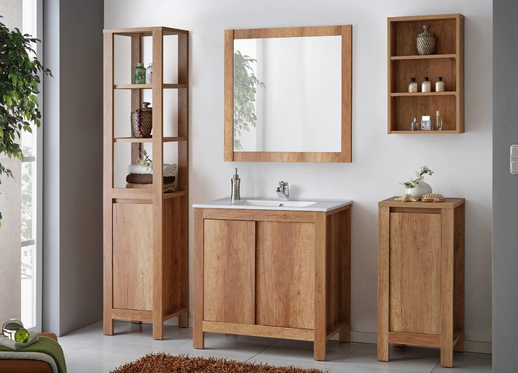 Comad Kúpeľňová skrinka pod umývadlo Clasicc Oak 80 dub antic