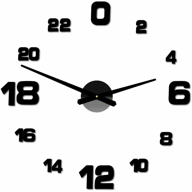 Moderné nalepovacie nástenné hodiny | 3D hodiny 12S022-Wall clock
