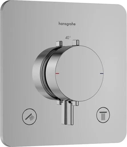 Sprchová a vaňová batéria Hansgrohe Ecostat Comfort Q bez podomietkového telesa chróm 33713000
