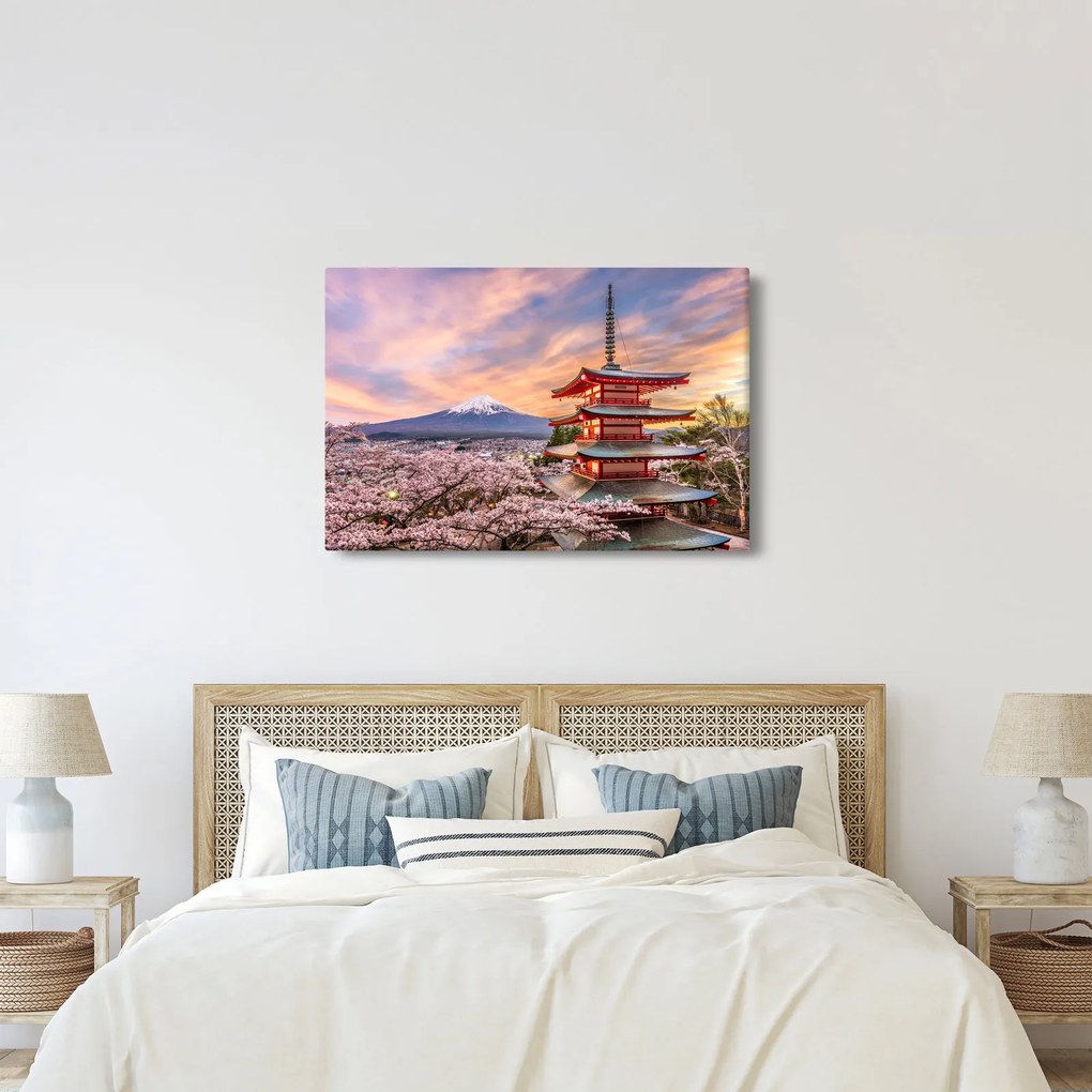 Obraz - Fudži, Japonsko (90x60 cm)