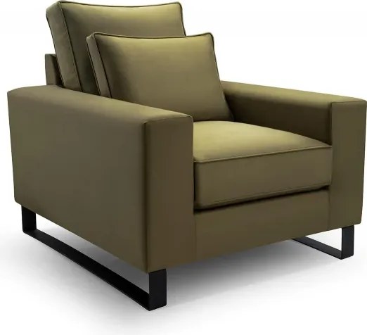 Kreslo Torre Black, olivová (Salvador 10)