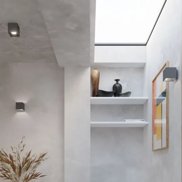 Sollux SL.0567 - Bodové svietidlo QUAD 1 1xGU10/10W/230V antracit