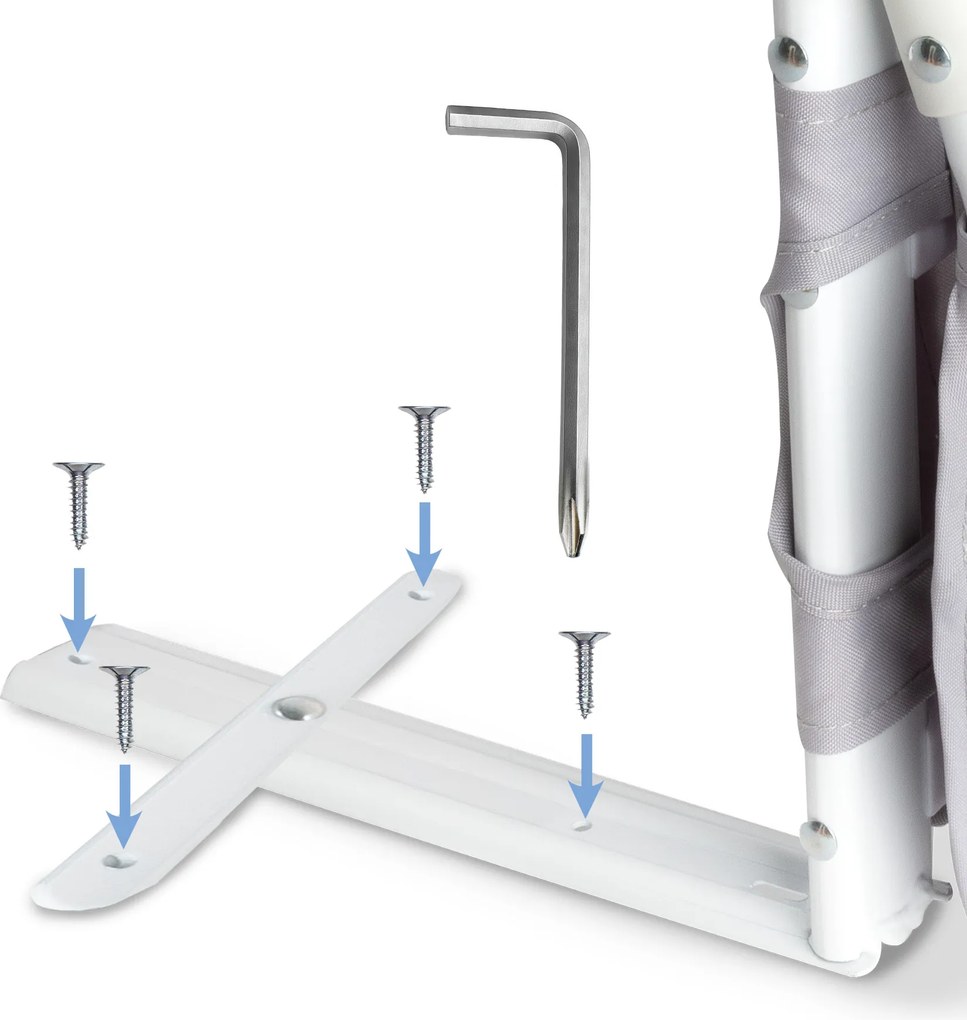 Detská zábrana na posteľ Kidwell CORI 150 cm, výška 50/65 cm