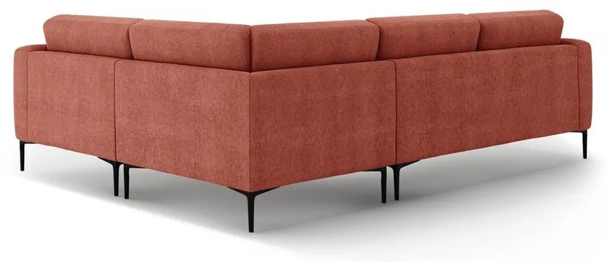 Rohová pohovka v tehlovej farbe (pravý roh/do L) Bemy – Micadoni