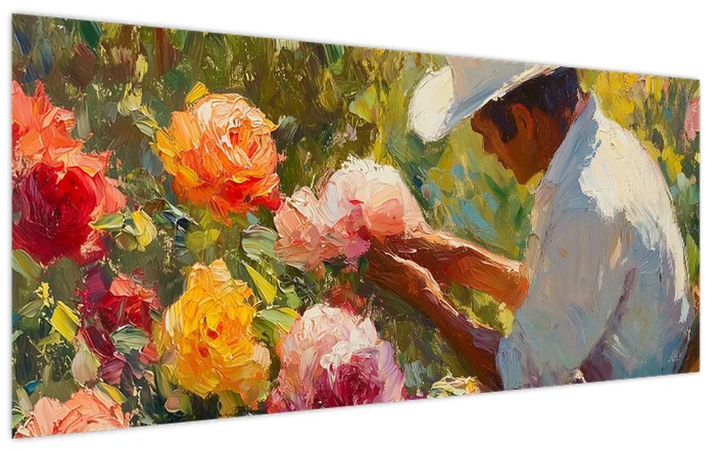 Obraz - Záhradník (120x50 cm)
